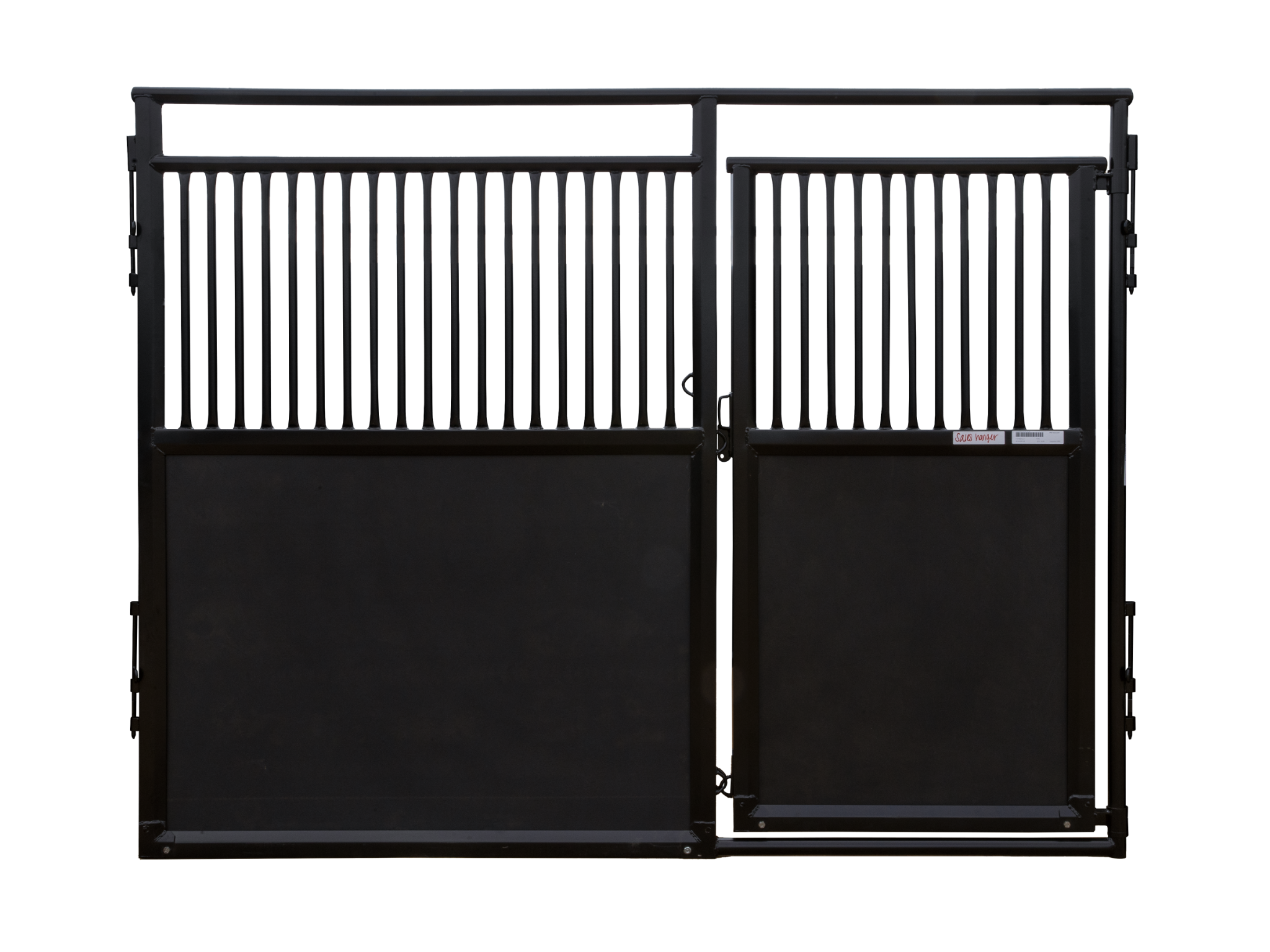 10' Expo Stall Front - Vertical Bar Top