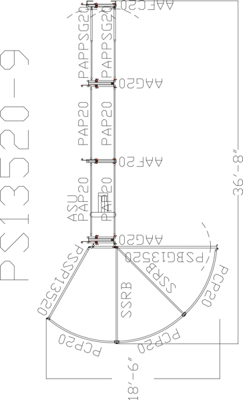 135 Degree Sweep w/ 24' Adj Alley & Chute Attachment - Image 0
