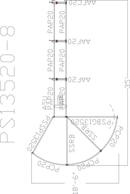 135 Degree Sweep w/ 24' Adjustable Alley - Image 0
