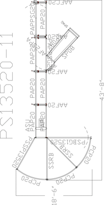 135 Degree Sweep w/ 32' Adj Alley & Sort Alley - Image 0