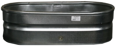 1' Deep Oval Galvanized Water Tanks