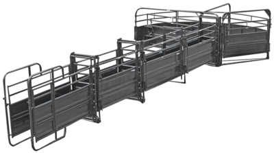 Sweep w/38' Adj. Alley, Alley Gate, Preg Panels, Blocking Gates, Scale Section, & Sorting Gate - Image 0
