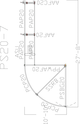 90 Degree Premier Sweep w/ 16' Adjustable Alley - Image 0