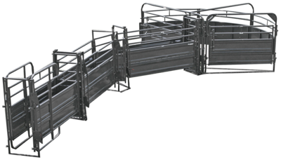 Sweep w/32' Adj. Alley, 45 Deg. Trun, Preg Panels, Blocking Gates & 8' Sorting Gate - Image 0