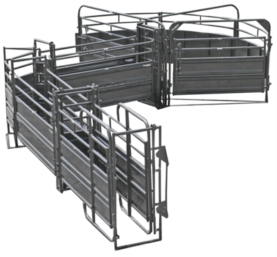 Sweep w/34' Adj. Alley, 90 Deg. Turn, Preg Panels, Blocking Gates & 8' Sorting Gate - Image 0
