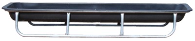 10' Galvanized Bunk Feeder w/Drop-In Liner