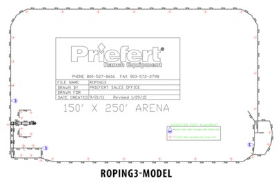 150' x 250' Basic Roping Arena